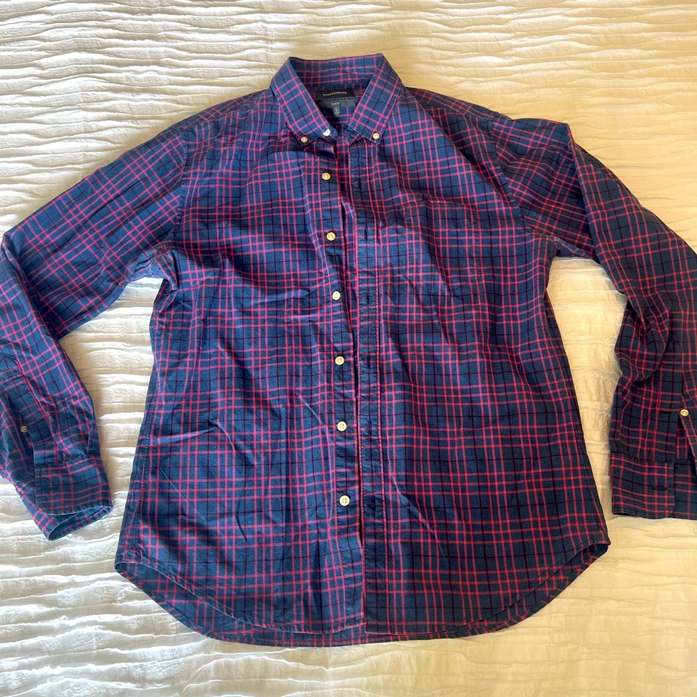 Pink and Blue Button Down